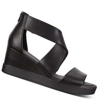 Ecco Shape Wedge Plateaus Sandaler Dame Svarte | NO 190TCE